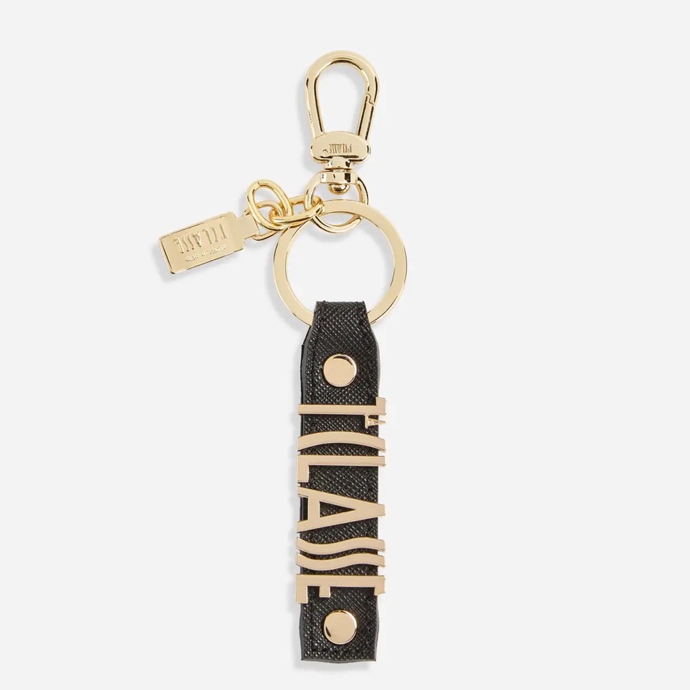 ALVIERO MARTINI Keychain with 1ᴬ Classe logo Black